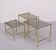 Brass nesting tables Hollywood Regency 1970s France