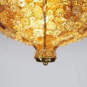 Incroyable et rare plafonnier en cristal de Palwa, Allemagne, années 1960