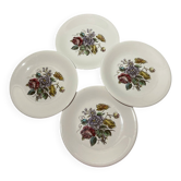 4 vintage plates Villeroy & Boch Mettlach – Bouquet – flowers – Ø 19