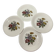 4 vintage plates Villeroy & Boch Mettlach – Bouquet – flowers – Ø 19