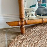 Turned Wood Barber Mirror
