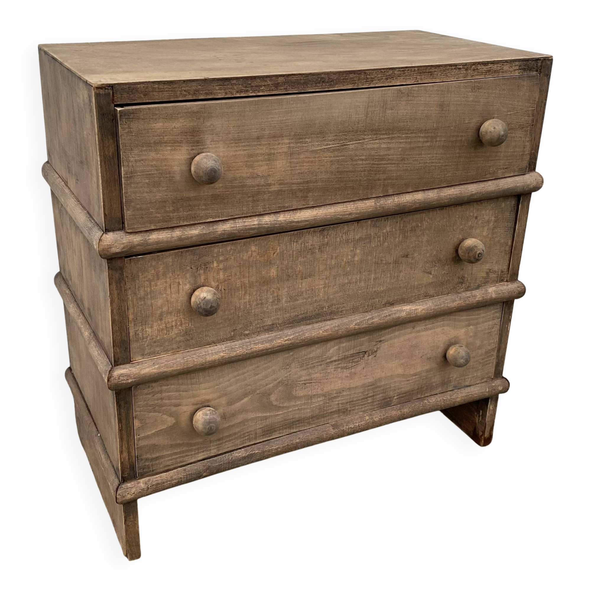 Small Bauhaus vintage chest of drawers from the 1960s.