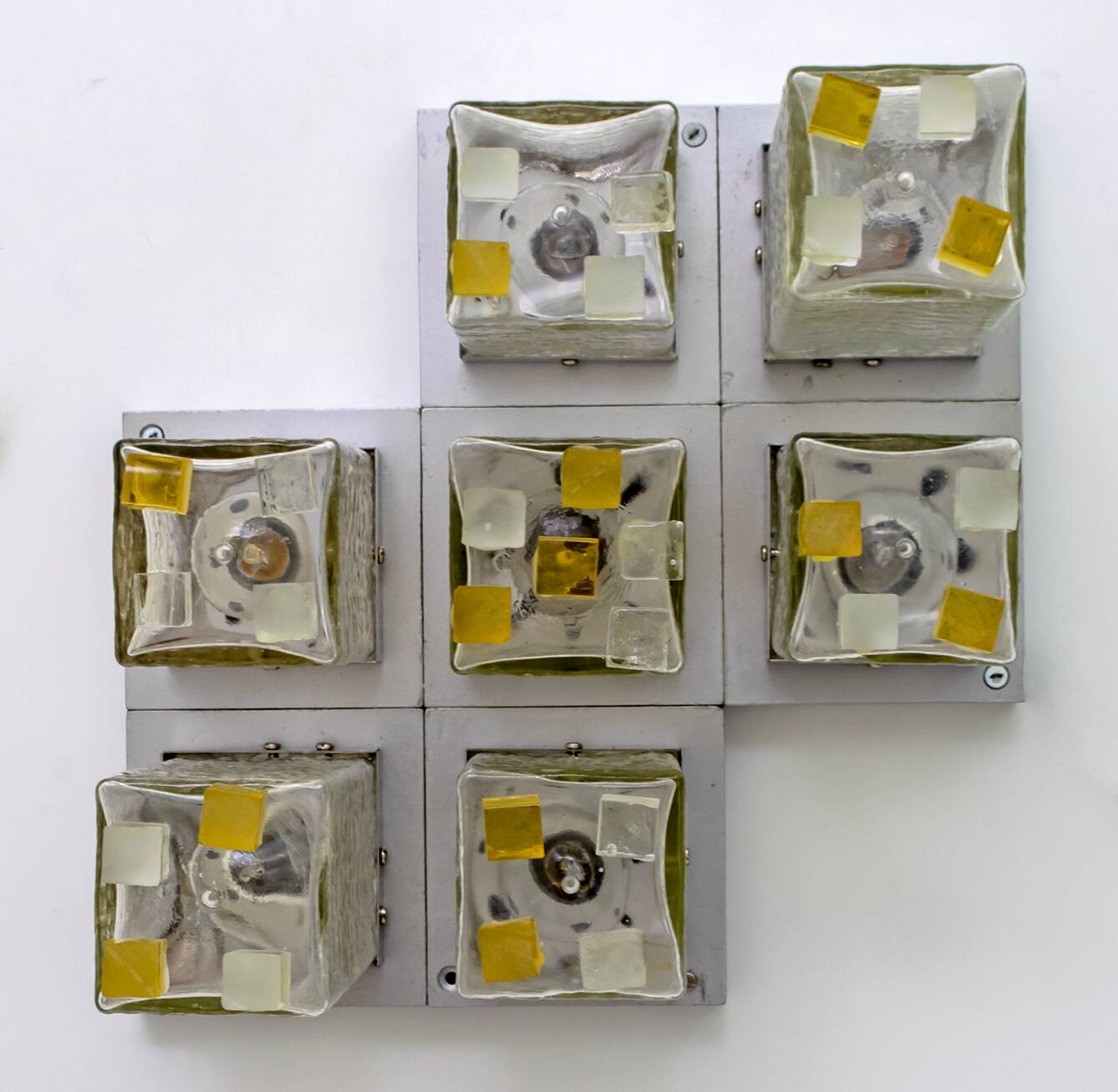 Albano Poli Mid-Century Modern Italian Single Sculture Sconce by Poliarte