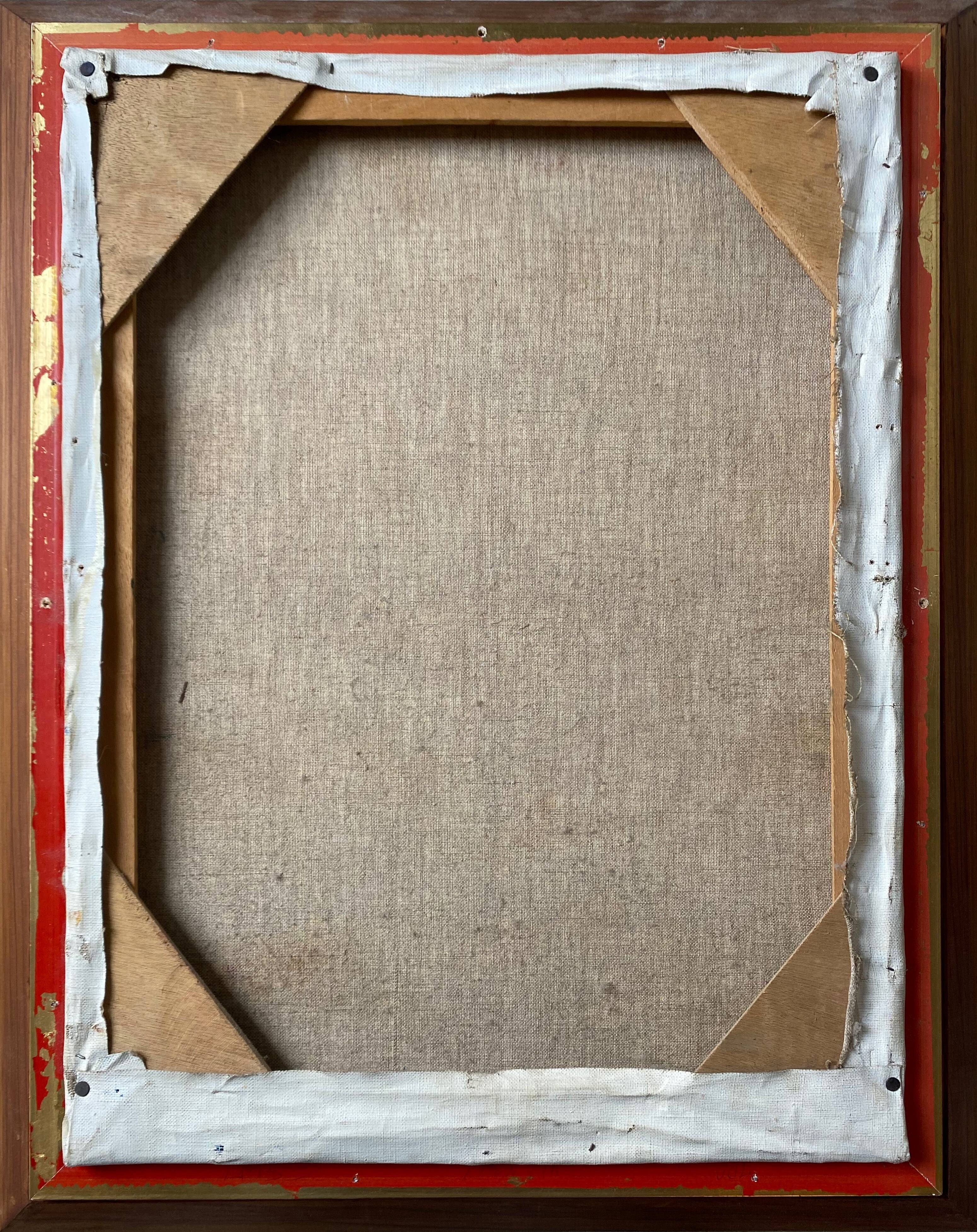 Painting "Three masts in turmoil" HST signed and dated 1978