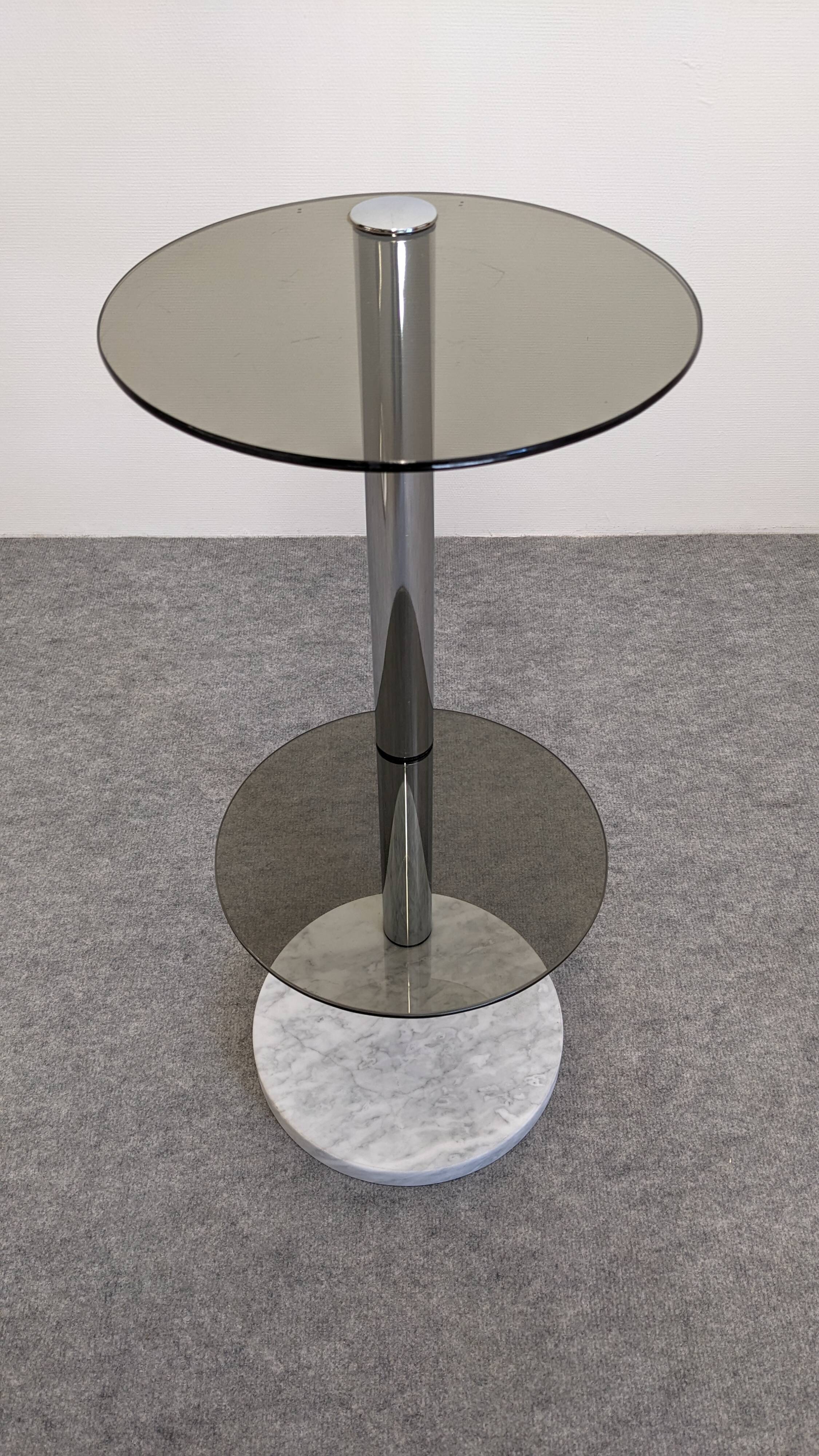 Space age side table or end table, France circa 1970.