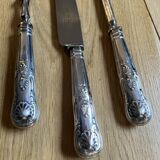 3-piece cutting service – Silver-plated – Louis XV style handles