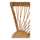 Chaise en rotin et métal