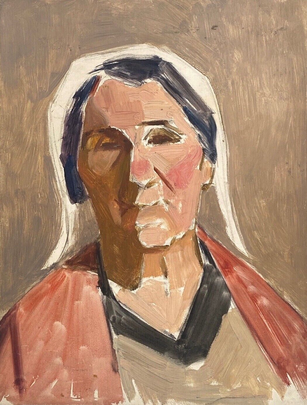 Huile sur panneau guillot de raffaillac portrait de femme 1930