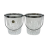 Set of 2 ice buckets cristal d'arques