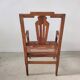 Fauteuil canné en bois naturel