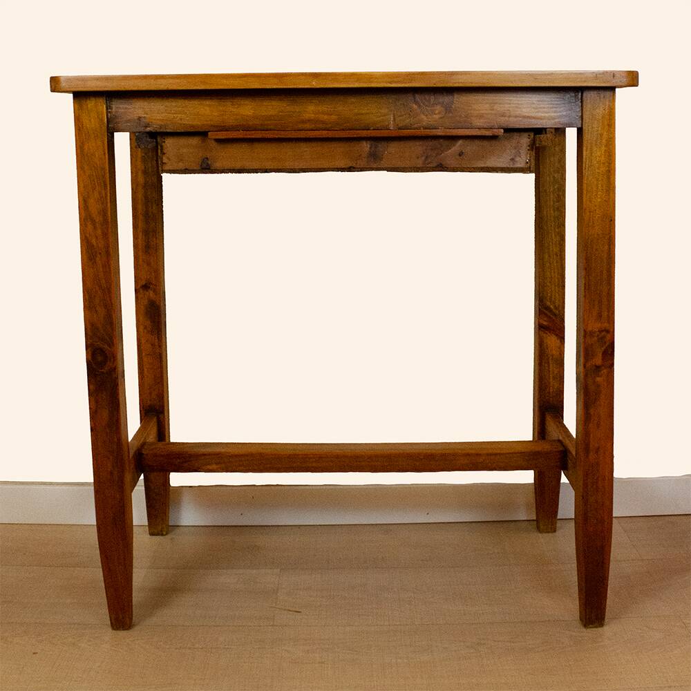 Small Wooden Kitchen Table, France, 1940s