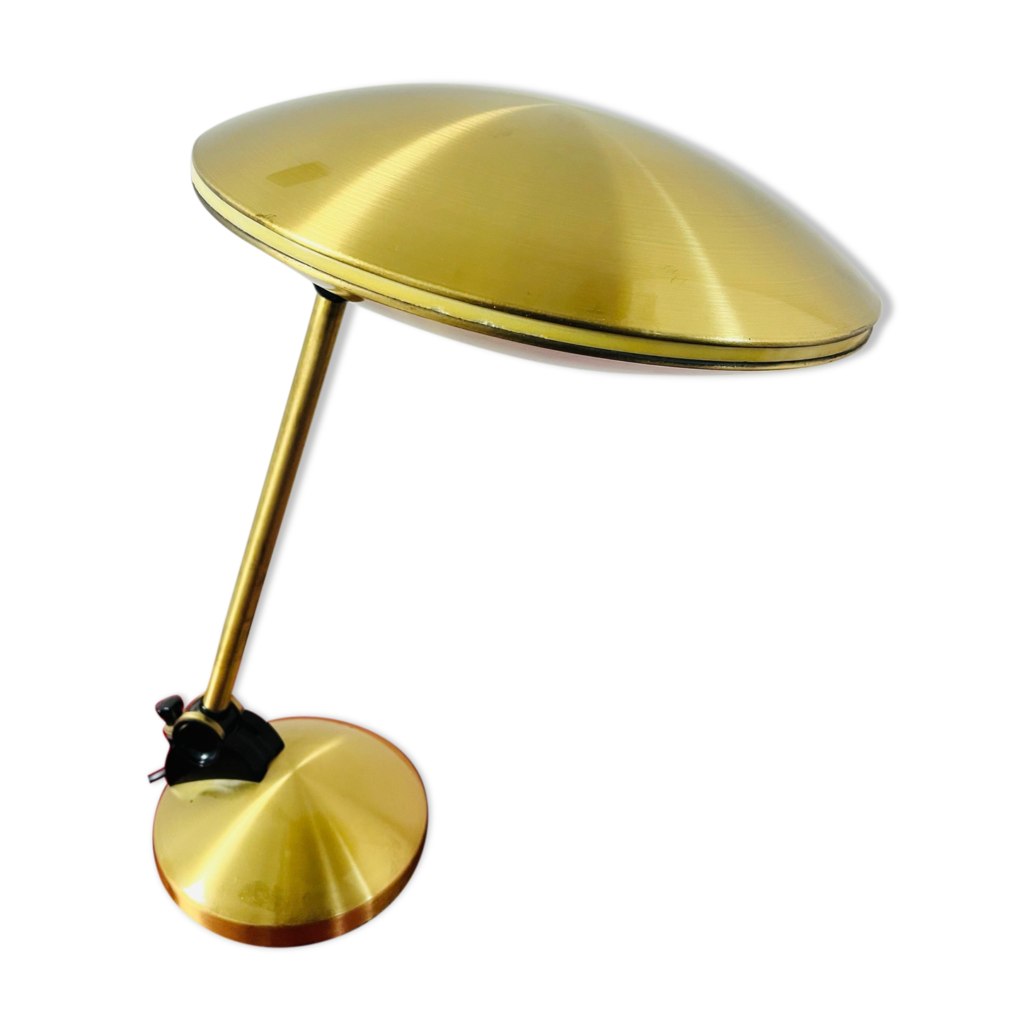 Aluminor brass ufo table / desk lamp 1950