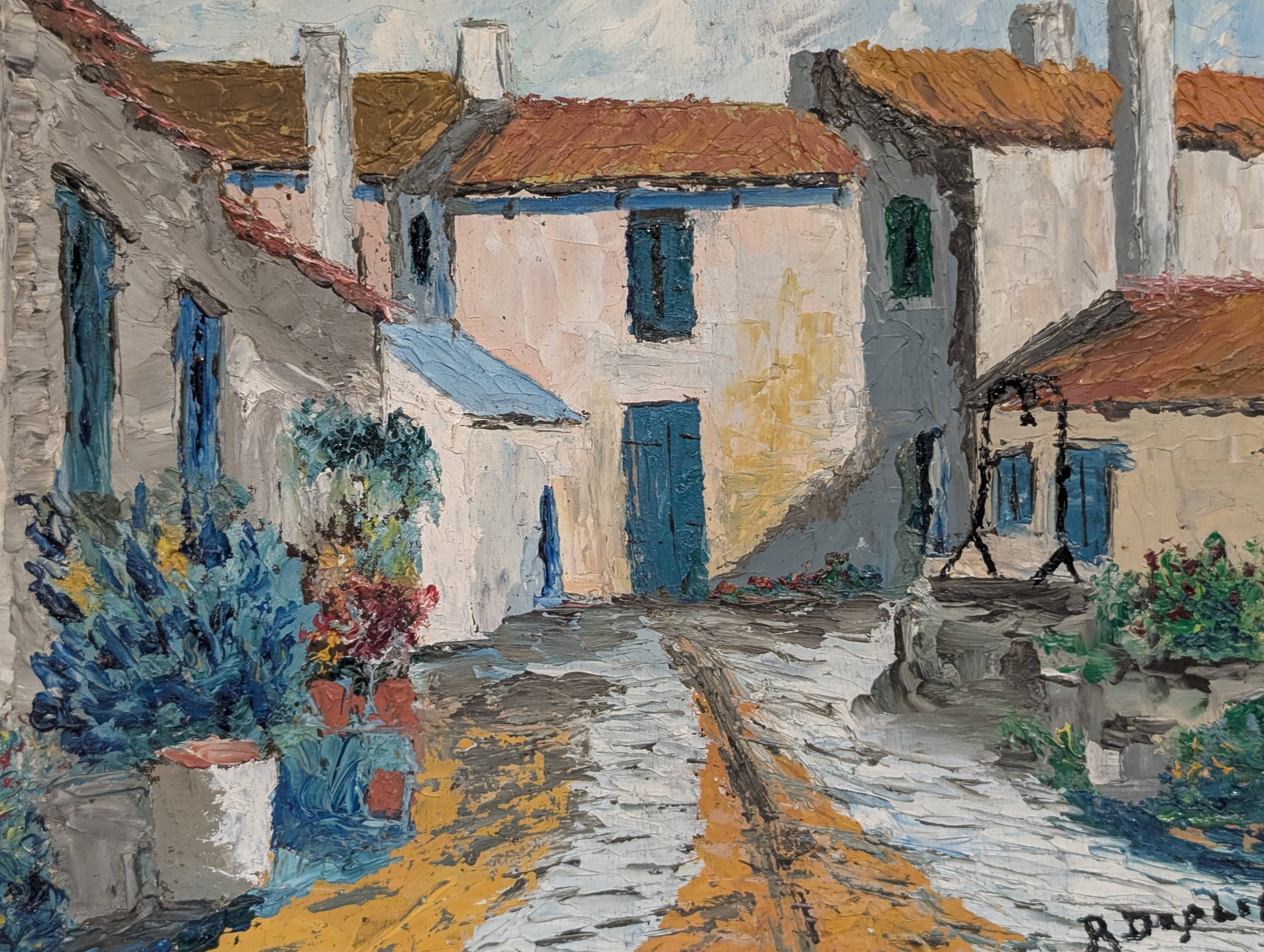 Old oil painting 1971