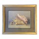 Old painting, still life with shells, 20th century