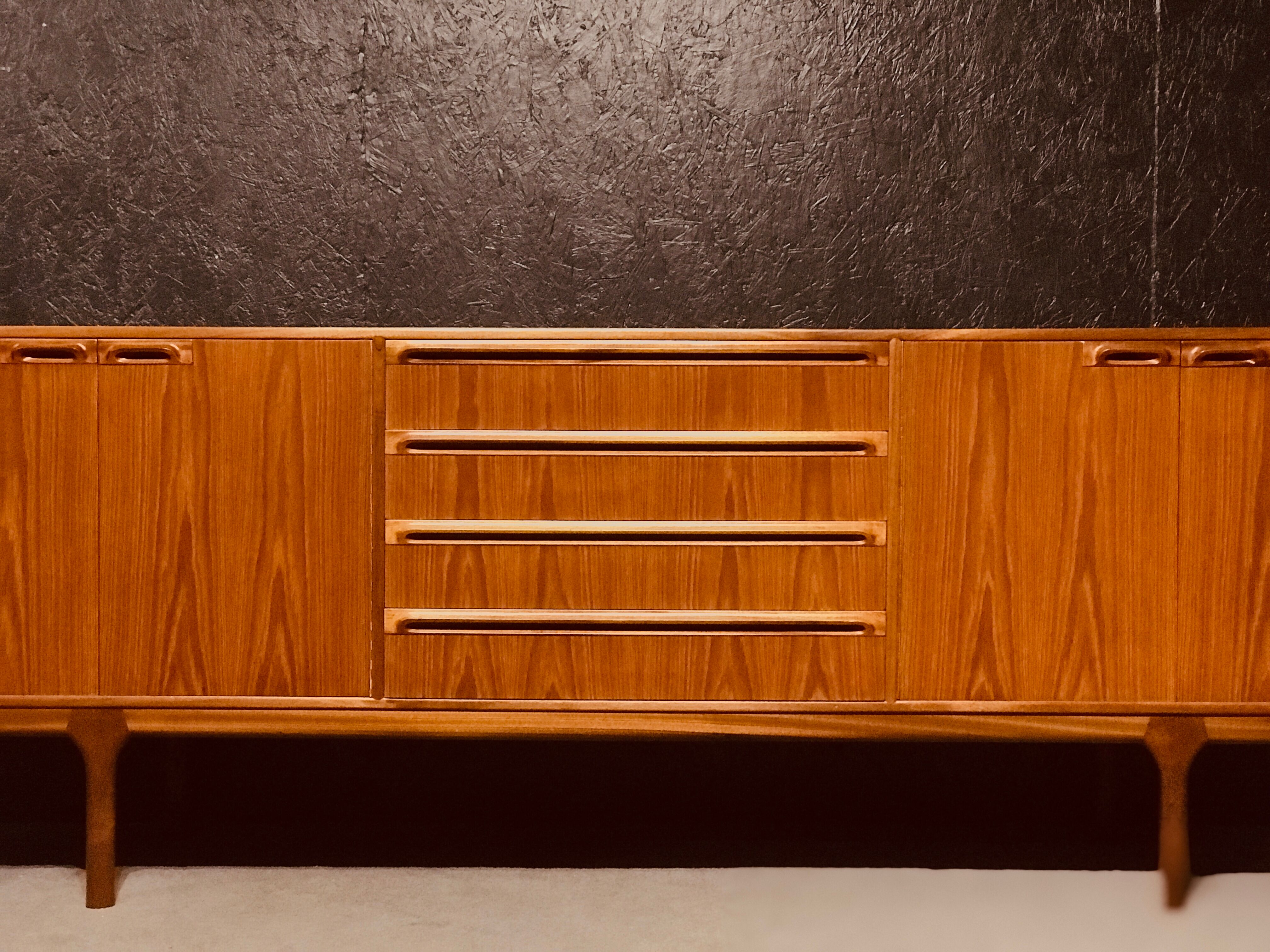 McIntosh teak sideboard by Tom Robertson, Dunbar collection, Scotland 1960.
