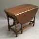 Table pliante en chêne des années 1900