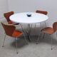 Round Space Age dining table, 1970s
