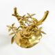 70s coffee table, model Bonsai by Willy Daro, made of brass and fire-gilded
