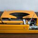 Orange consul typewriter 1970s