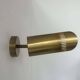 Vintage adjustable wall light, solid perforated brass, France 1960
