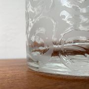 Large vase in raw glass, 1970s brutalism.