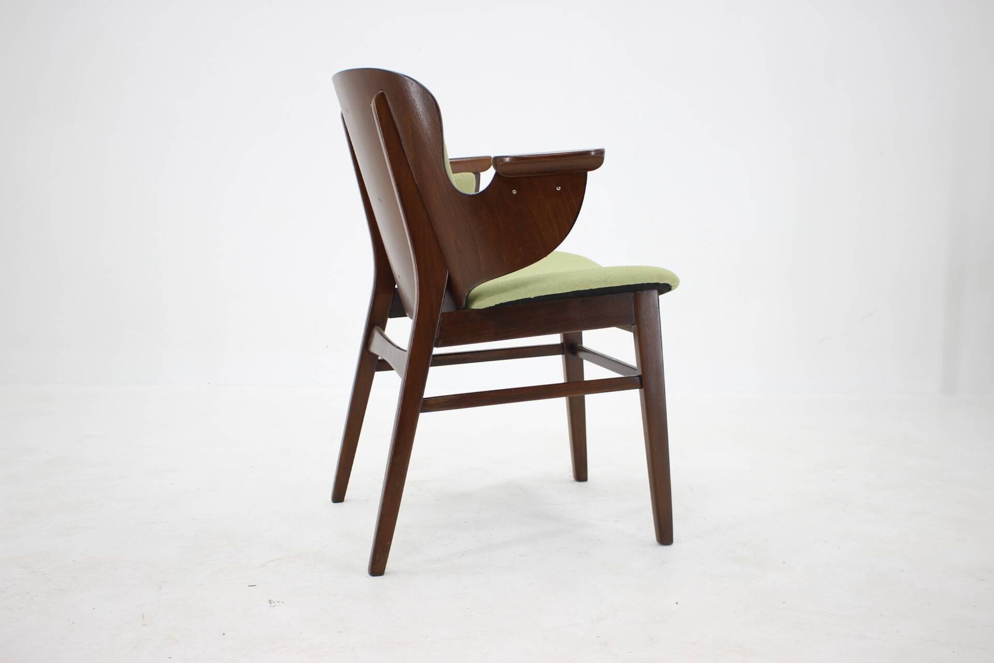 1950s Hans Olsen Beech Shell Chair For Bramin Mobler, Denmark