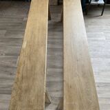 Light oak bench