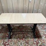 Table de bistrot art déco pied fonte