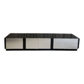 Enfilade modulable Roche Bobois « Camora Nova » en aluminium brossé