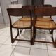 Suite of 4 chairs Baumann model sleigh vintage canning 1970