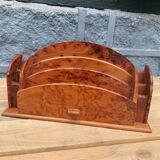 Mail holder in thuja, Art Deco style