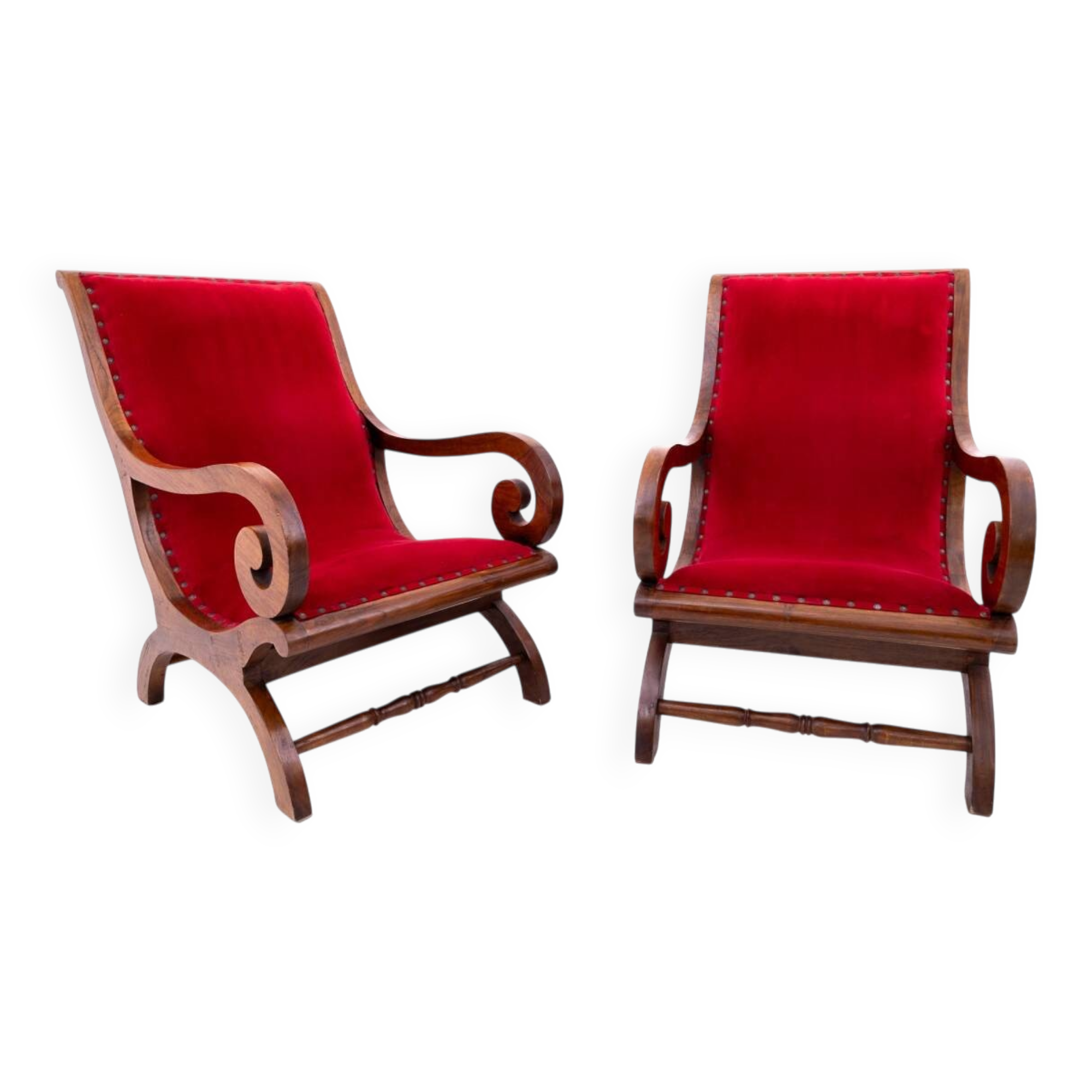 Pair of armchairs from the 1920s, Northern Europe.