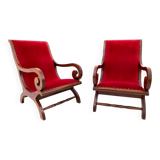 Pair of armchairs from the 1920s, Northern Europe.