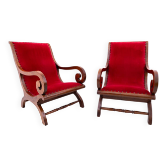 Pair of armchairs from the 1920s, Northern Europe.