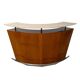 Mid-century bar in teak wood, metal and travertine, Italy, 1970