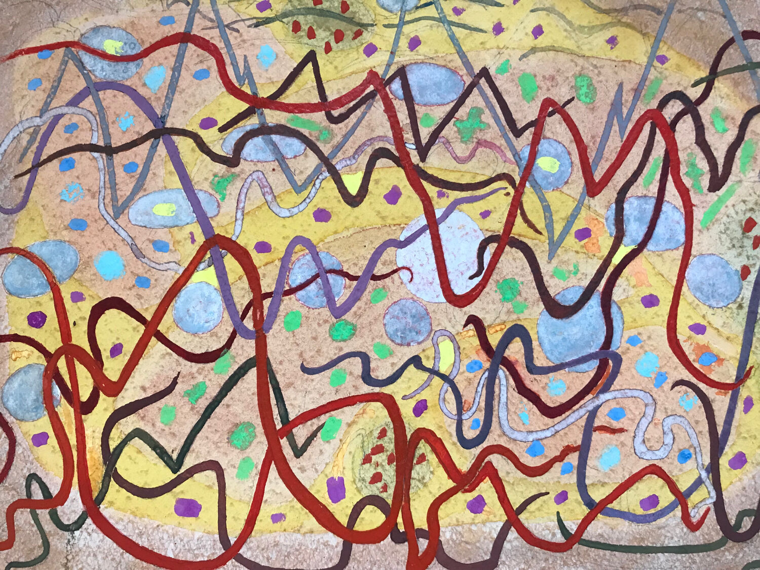 Rudolf MÖLLER, 1881-1967. Composition, 1918. Gouache and watercolour.