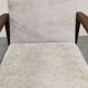 Pair of vintage stained beech armchairs from the 50s/60s