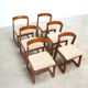 Ensemble de six chaises de salle à manger italiennes