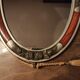 Miroir art déco argenté avec pompons 32x54cm