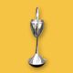 Antique Metawa chrome pedestal ashtray – tumbler style