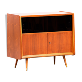 Vintage scandinavian buffet 1960 teak & glass