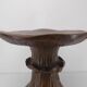 Vintage mushroom table in epoxy resin imitation wood