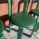 6 Bruno Rey Kush & co Green Stackable Chairs Circa 1970