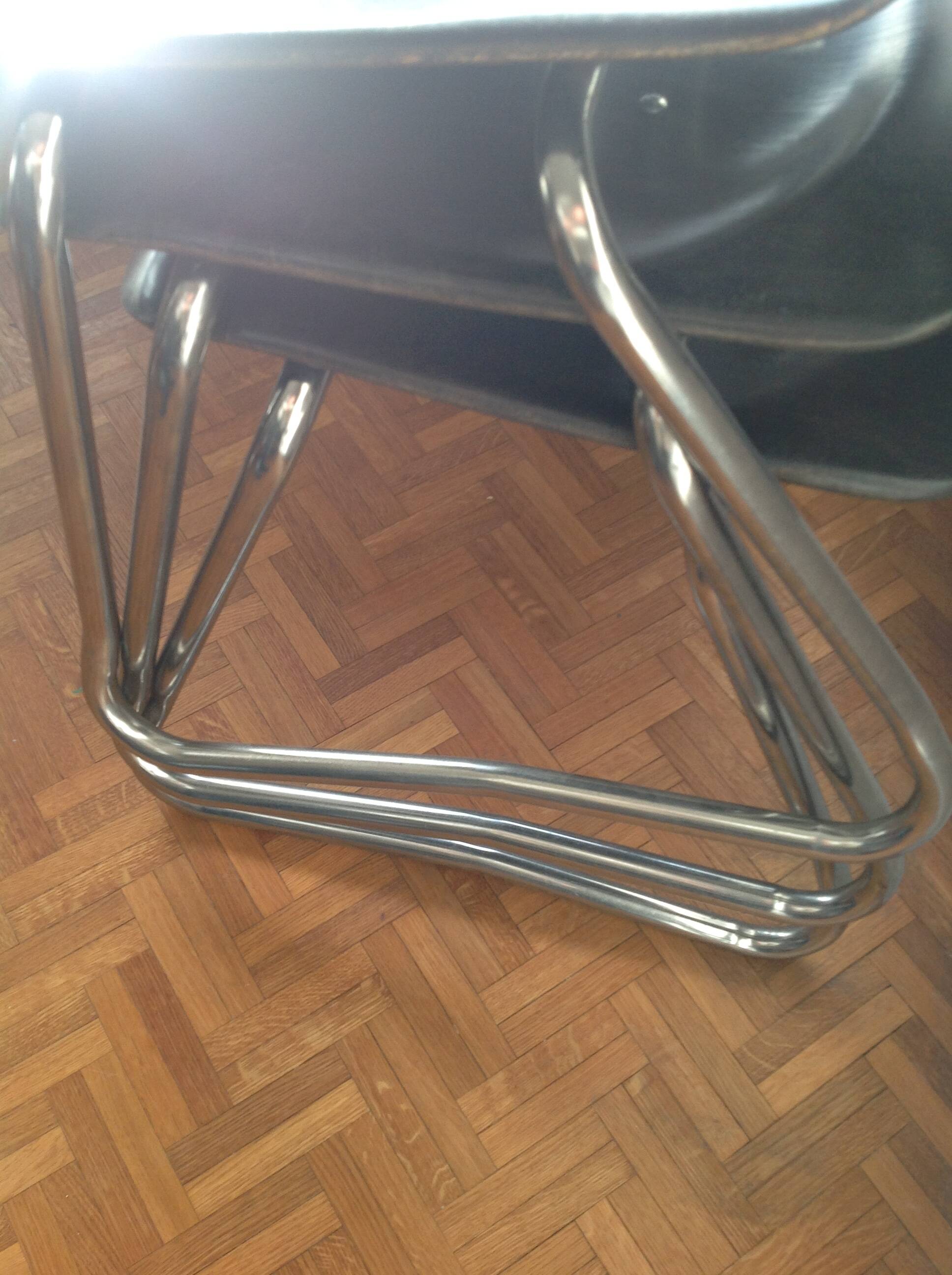 Six vintage Pagholz (or pagwood) Flötotto chairs (high back)