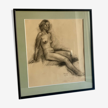 Drawing "Female nude", 1950