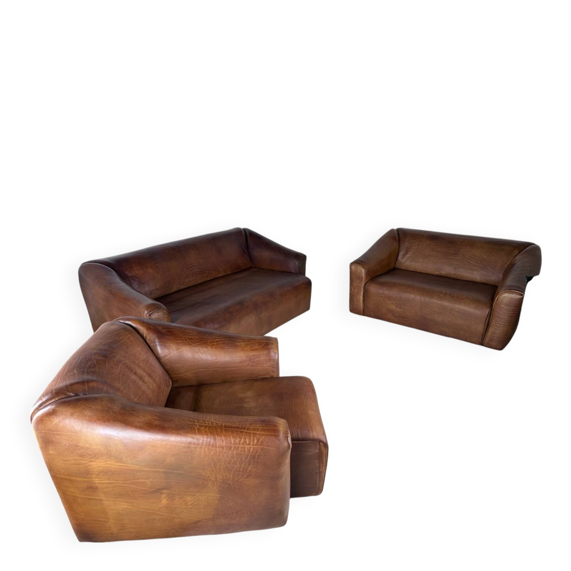 Leather sofa by DE SEDE