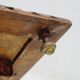 Longwy Trivet with Doorbell, Glazed Earthenware Tile and Wooden Frame