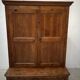 Two-part office furniture made of solid pine from the 20th century.