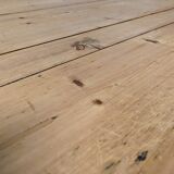 Light wood farmhouse table