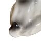 DESVRES earthenware dog with sulphide eyes, 1950